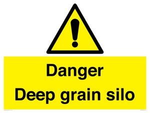 Danger Deep grain silo